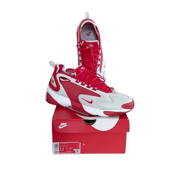 Nike | Shoes | Nike Zoom 2k Sneakers Photon Dust University Red Mens 2  Stockx Authenticated | Poshmark